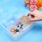 12-Pack Small Clear Plastic Bead Storage Containers – Transparent Boxes with Hinged Lids for Jewelry, Diamonds, Small Items & DIY Craft Accessories (3.35" x 2.17" x 1")